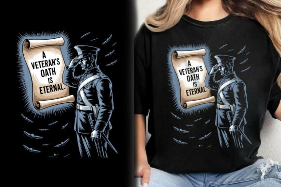 A Veteran's Oath Is Eternal Shirt Design