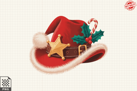 Bringing the Wild West to Your Holidays with a Cowboy Santa Hat – Western Christmas PNG
