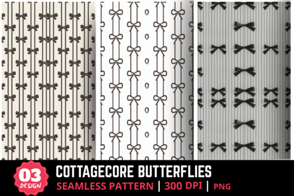 Coquette Black Bow Seamless Pattern: A Versatile Design for Creative Projects