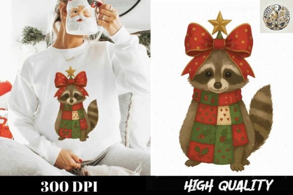 Coquette Racoon Christmas Patchwork: A Festive Design Guide