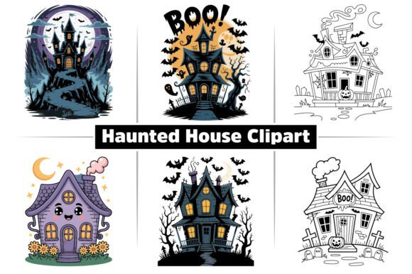 Elevating Seasonal Commerce: The Strategic Power of the Haunted House Halloween Clipart SVG Pack