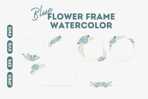 Evaluating Blue Flower Watercolor Frames for Professional and Personal Design Projects