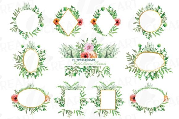 Evaluating Floral Frames Clipart Wild Leaves Decor for Professional and Personal Design Projects