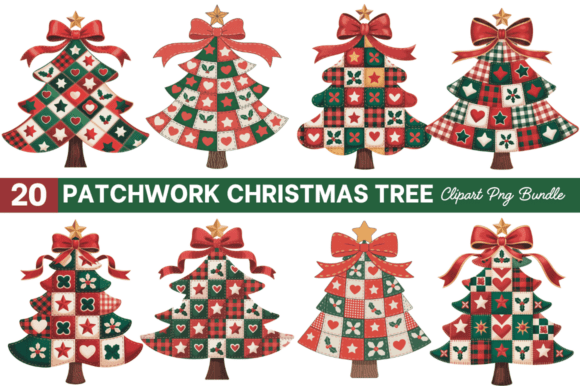 Evaluating the Patchwork Christmas Tree PNG Bundle for Holiday Sublimation Projects