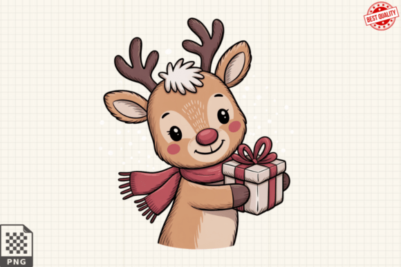 Evaluating Whimsical Christmas Cute Deer Clipart for Holiday Design Projects
