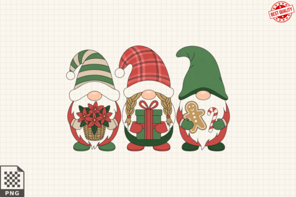 Funny Christmas Gnomes Clipart and PNG Guide