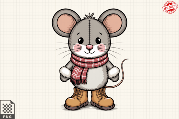 Integrating Whimsical Christmas Mouse Cute Cartoon Designs into Your Holiday Production Workflow